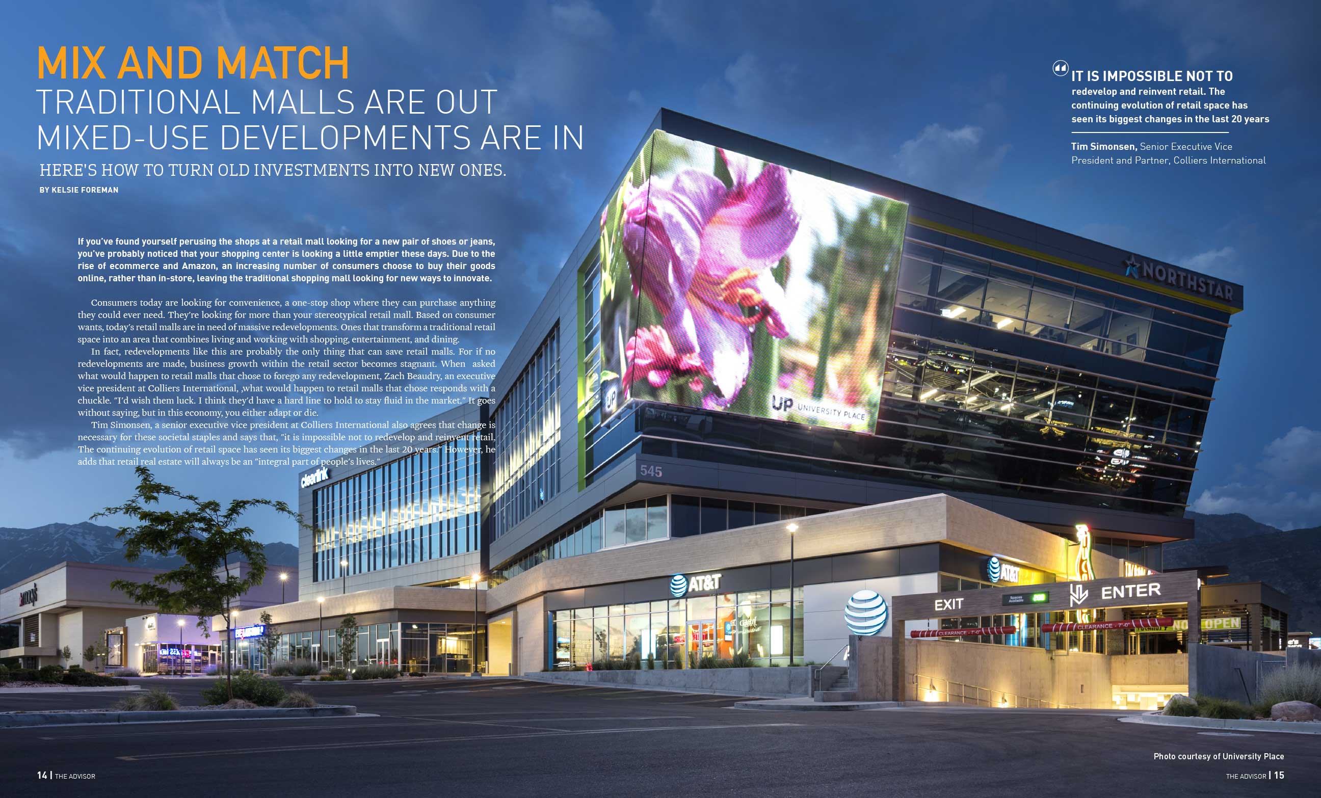The Advisor: Mix and Match – traditional malls are out mixed-use developments are in