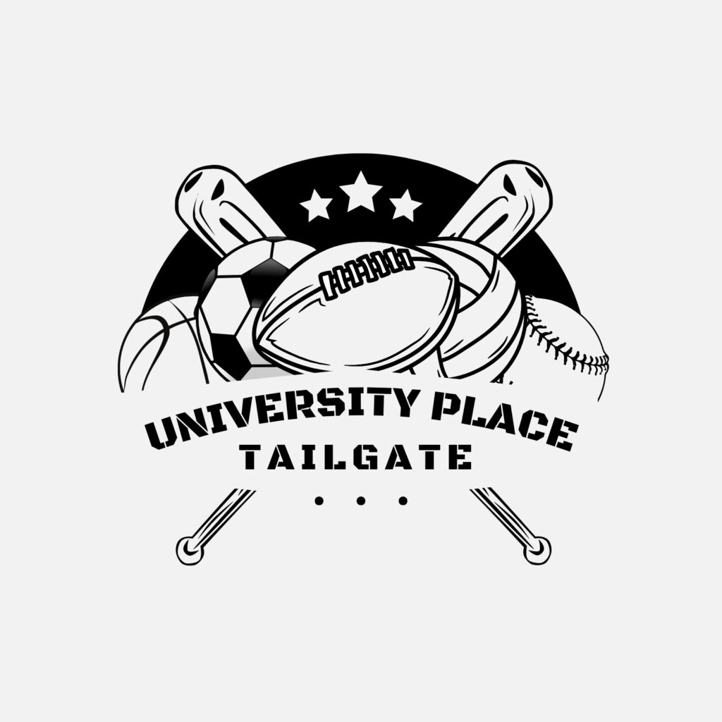 Black and White Cool Sports Store Logo