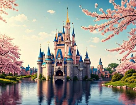 Advertising,-,Testimonial,Photo,Of,A,Disney,Castle,With,Cherry